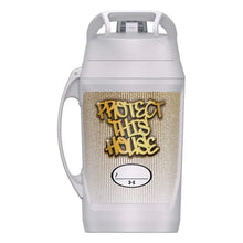 Load image into Gallery viewer, Under Armour Playmaker White Charma/Grey Heather Jug 64 oz. Water Bottle