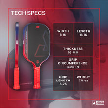 Cargar imagen en el visor de la galería, Joola Scorpeus Heat Vision Pickleball Paddle - Ignite Blaze Red