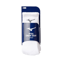 Load image into Gallery viewer, Mizuno Vital Crew Sock 3-Pack