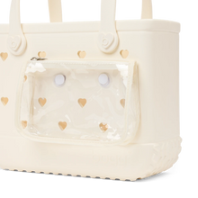 Cargar imagen en el visor de la galería, Bitty Bogg Bag - Cut Out Heart Coconut