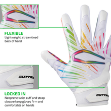 Cargar imagen en el visor de la galería, Cutters Multi Drip Game Day Pro Limited-Edition Receiver Gloves