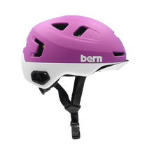 Load image into Gallery viewer, Bern Hudson MIPS Bike Helmet black white navy pink tan red purple bike helmets bern helmets
