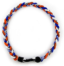 Cargar imagen en el visor de la galería, Titanium Necklace Sport Running Tornado Braided 3 Rope Ionic Necklace
