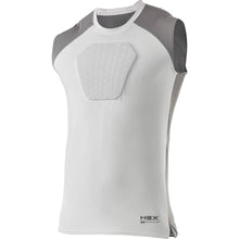 Cargar imagen en el visor de la galería, McDavid HEX Sternum Shirt youthMcDavid HEX Sternum Shirt adult. protective shirts for baseball players. chest protective shirts for softball players. protective shirts with pad for baseball players.