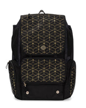 Load image into Gallery viewer, RIP-IT Tournament 2 Softball Backpack - Black/Gold softball bag black great softball bags for catchers great softball bags for equipment bags for softball players baseball bags softball bags black large black softball bags gold and black softball bags softball to hold four bats