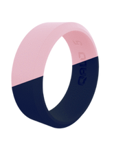 Load image into Gallery viewer, Wedding ring women silicone durable cute pretty two tone duo