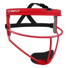 Cargar imagen en el visor de la galería, Rip-It Original Defense Softball Fielder's Mask Scarlet.Rip-It Original Defense Softball Fielder's Mask. face mask face mask fielding mask fielding mask face mask girls fielding mask women fielding mask facemark for girls facemark for women red white black blue fielding mask