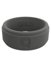 Cargar imagen en el visor de la galería, Wedding band silicone men gray grey durable comfortable ring