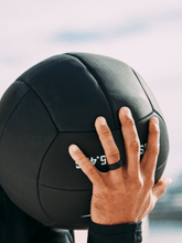 Cargar imagen en el visor de la galería, Wedding band silicone men gray grey durable comfortable ring