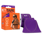 Load image into Gallery viewer, KT Tape Pro Synthetic Kinesiology Therapeutic Sports Tape, 20 Precut, 10” Strips KT tape pro kt tape for volleyball softball kt tape tape for injuries sports tape pro kt tape sports tape for men sports tape for women kt tape how to video kt tape sports kinesiology therapeutic sports tape for women men sports tape black white tape navy tape red tape purple tape pink tape green tape yellow tape kt tape
