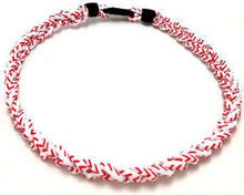 Cargar imagen en el visor de la galería, Titanium Necklace Sport Running Tornado Braided 3 Rope Ionic Necklace sports necklace baseball necklace softball necklace three rope necklace two rope necklace