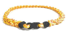 Cargar imagen en el visor de la galería, Titanium Necklace Sport Running Tornado Braided 3 Rope Ionic Necklace sports necklace baseball necklace softball necklace three rope necklace two rope necklace