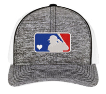 Cargar imagen en el visor de la galería, Pacific Headwear Snapback Hat - MLB Style Logo with Softball Batter