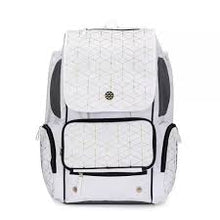 Load image into Gallery viewer, RIP-IT Tournament 2 Softball Backpack - White/Gold RIP-IT Tournament 2 Softball Backpack - White/Gold best bags for softball players white softball bags bags for catchers backpacks for softball player white softball bags for girls girl softball bags backpacks white large white bags large white backpacks for girls ripit white bag new ripit white bag white and black softball bags white bags for softball