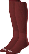 Load image into Gallery viewer, Rawlings Baseball/Softball Socks 2 Pair- Solid Colors maroon