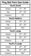 Load image into Gallery viewer, Rip-It Play Ball Softball Pants white. girl softball pants white