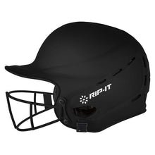 Load image into Gallery viewer, Rip-It Vision Pro Softball Helmet - Matte black.Rip-It Vision Pro Softball Helmet - Matte Rip-It Vision Pro Softball Helmet - Matte pipit batting helmets matte black helmets white helmet navy helmet red helmet scarlet hemet rip-it batting helmets navy ripit batting helmet black ripit batting helmet navy ripit batting helmet scarlet softball batting helmets the best softball batting helmets fast pitch batting helmets helmets fro girls helmets for softball players black red white navy scarlet royal helmets