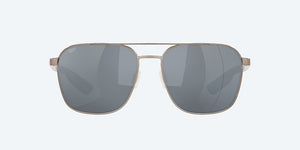 Costa Wader Gray Silver Polarized Polycarbonate (580P) Sunglasses