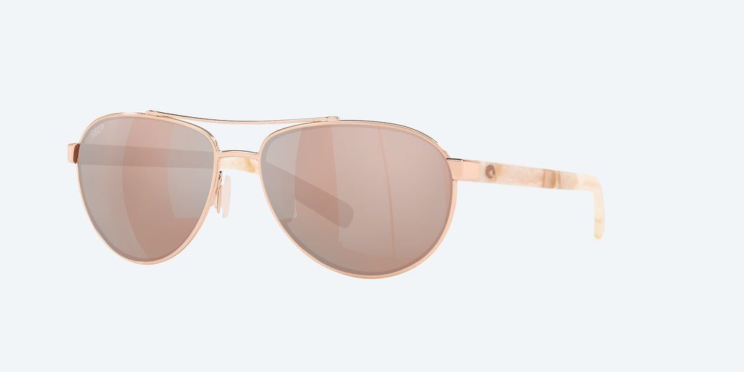 Costa Fernandina Copper Silver Mirror Polarized Polycarbonate (580P) Sunglasses