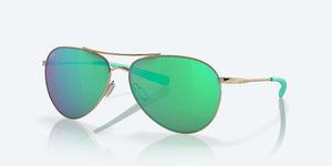 Costa Piper Green Mirror Polarized Polycarbonate (580P) Sunglasses