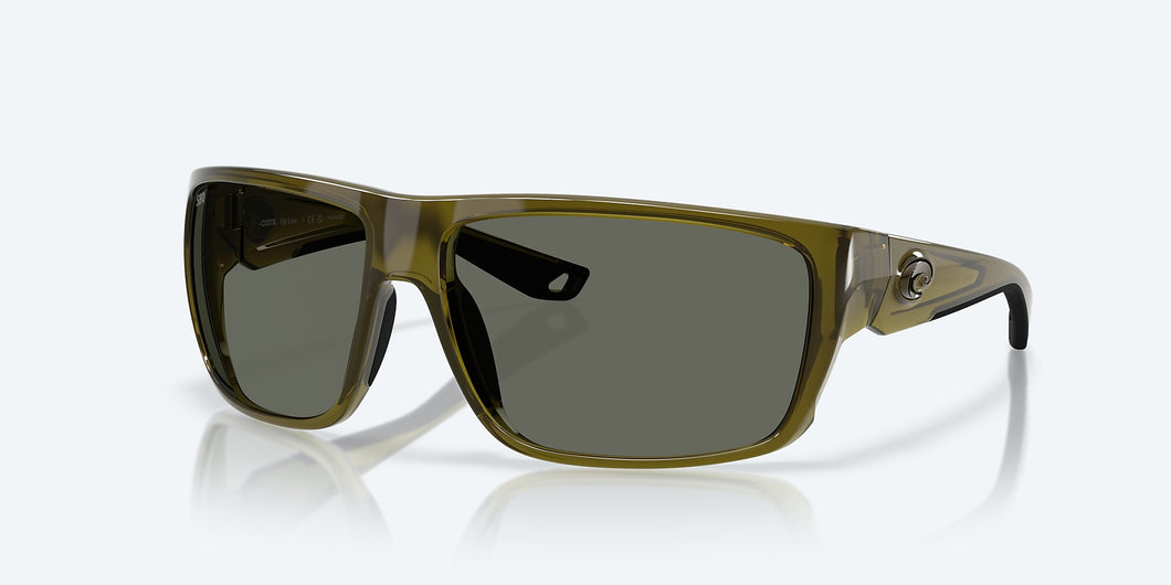 Costa Fly Line Gray Polarized Glass (580G) Sunglasses