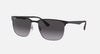 Ray-Ban 3569 Sunglasses: Polished Black On Silver/Grey Gradient
