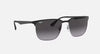 Ray-Ban 3569 Sunglasses: Polished Black On Silver/Grey Gradient
