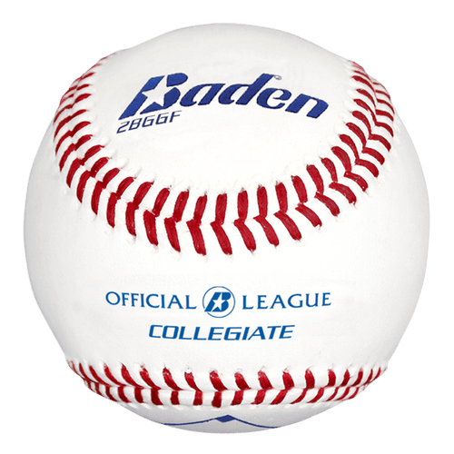 Baden Official League Collegiate Flat Seam Baseballs-1 dozen