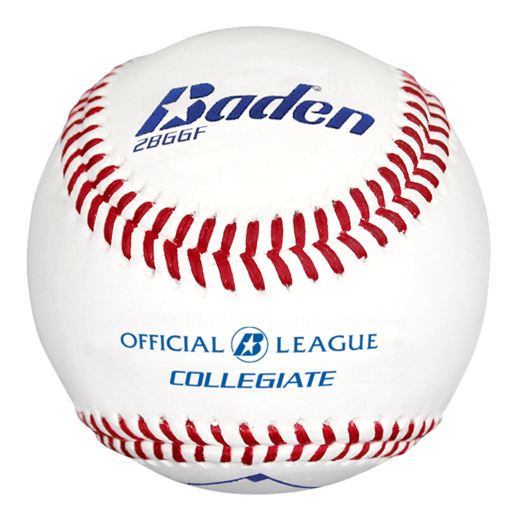 Baden Official League Collegiate Flat Seam Baseballs-1 dozen