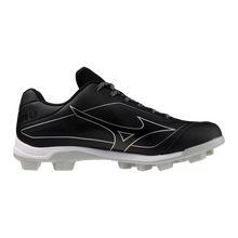 Cargar imagen en el visor de la galería, Mizuno Men's CUSHIONREVO DIAMOND TPU Baseball Cleat: Black
