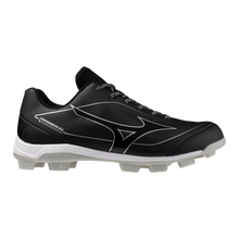 Cargar imagen en el visor de la galería, Mizuno Men's CUSHIONREVO DIAMOND TPU Baseball Cleat: Black
