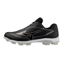 Cargar imagen en el visor de la galería, Mizuno Men's CUSHIONREVO DIAMOND TPU Baseball Cleat: Black
