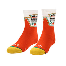 Load image into Gallery viewer, Cool Socks Heinz Tomato Ketchup Big Kids Crew Socks
