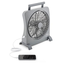 Cargar imagen en el visor de la galería, Treva 10 inch Rechargeable Portable Fan

