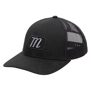 Marucci Fielder's Choice Baseball Trucker Snapback Hat Black