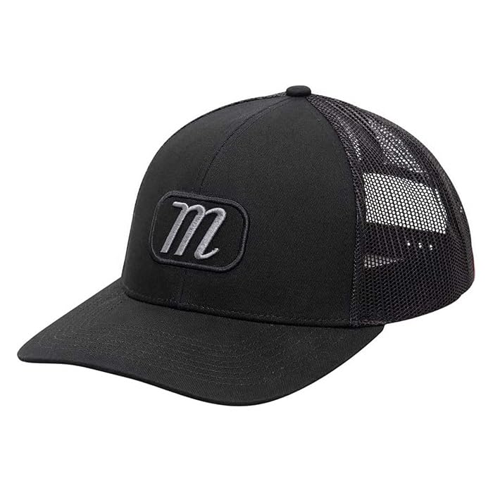 Marucci Fielder's Choice Baseball Trucker Snapback Hat Black