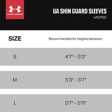 Load image into Gallery viewer, Under Armour UA Soccer Shin Guard Sleeves Black
