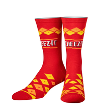 Load image into Gallery viewer, Cool Socks Cheez-it Crackers Big Kids Crew Socks

