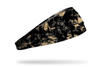Load image into Gallery viewer, Junk Brands Gridiron Black Gold Big Bang Lite Headband
