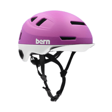 Load image into Gallery viewer, Bern Hudson MIPS Bike Helmet black white navy pink tan red purple bike helmets bern helmets
