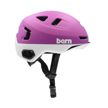 Load image into Gallery viewer, Bern Hudson MIPS Bike Helmet black white navy pink tan red purple bike helmets bern helmets
