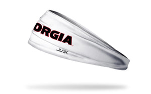 Junk Brands UNIVERSITY Of GEORGIA: Wordmark White Big Bang Lite Headband