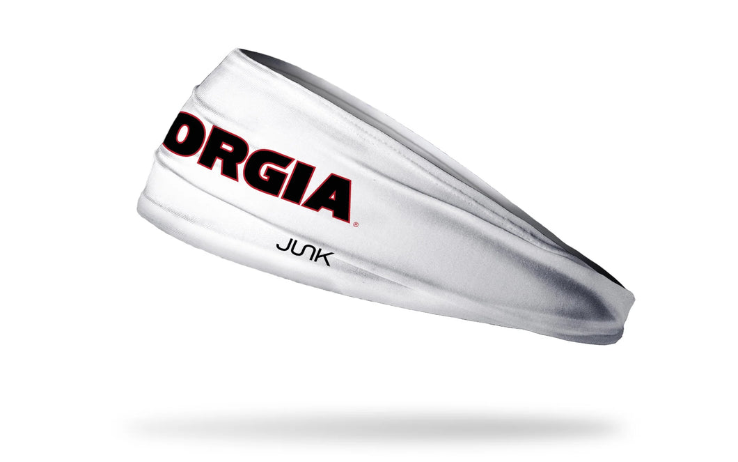 Junk Brands UNIVERSITY Of GEORGIA: Wordmark White Big Bang Lite Headband