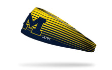 Cargar imagen en el visor de la galería, Junk Brands University of Michigan: Gradient Stripe Big Bang Lite Headband

