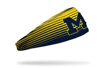 Cargar imagen en el visor de la galería, Junk Brands University of Michigan: Gradient Stripe Big Bang Lite Headband
