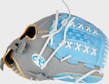 Cargar imagen en el visor de la galería, Rawlings Liberty Advanced 12.5-inch Fastpitch Glove - Gray/Columbia Blue
