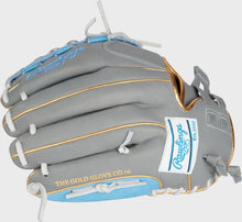 Cargar imagen en el visor de la galería, Rawlings Liberty Advanced 12.5-inch Fastpitch Glove - Gray/Columbia Blue
