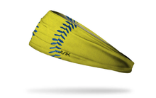 Load image into Gallery viewer, Junk Brands Softball Blue Laces Big Bang Lite Headband
