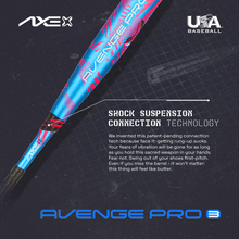 Load image into Gallery viewer, Axe Avenge Pro 3 USA Baseball Bat -10 | Standard Handle
