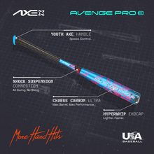 Load image into Gallery viewer, Axe Avenge Pro 3 USA Baseball Bat -10 | Standard Handle
